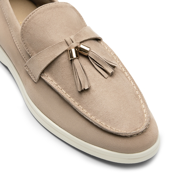 Slip On Casual Loafers - NUDE-SUEDE - 6